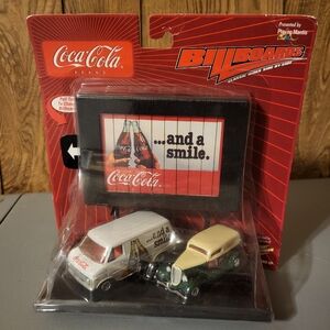 Johnny Lighting Coca-Cola Billboard Diecast 76 ' Van and 33' Ford Panel Set